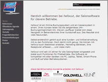 Tablet Screenshot of hellocut.ch